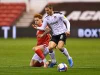 
Ben Wiles of Rotherham United battles with Jack Colback of Nottingham Forest during the Sky Bet Championship match between Nottingham Fores...