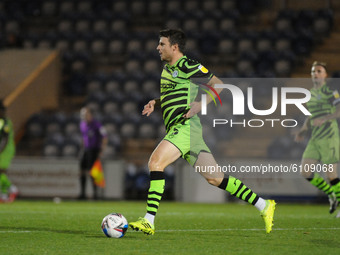Forest Greens Chris Stokes during the Sky Bet League 2 match between Colchester United and Forest Green Rovers at the Weston Homes Community...