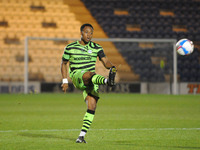 Forest Greens Vdoka Godwin-Malife during the Sky Bet League 2 match between Colchester United and Forest Green Rovers at the Weston Homes Co...