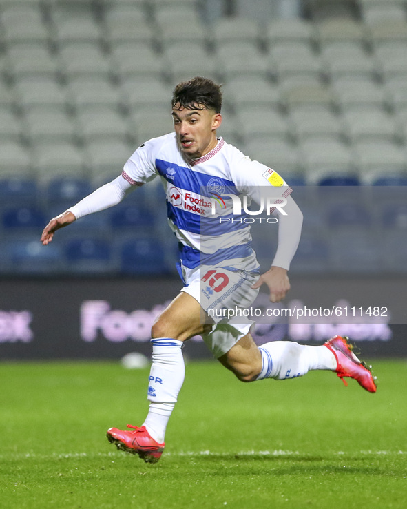 QPRs Ilias Chair during the Sky Bet Championship match between Queens Park Rangers and Preston North End at Loftus Road Stadium, London, Eng...