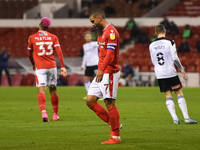 
Lewis Grabban of Nottingham Forest looking dejected during the Sky Bet Championship match between Nottingham Forest and Rotherham United at...