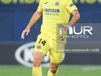 Manu Trigueros of Villarreal CF during the Europa League Group I mach between Villarreal and Sivasspor at Estadio de la Ceramica, on October...