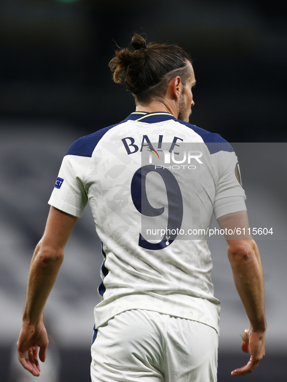 Tottenham Hotspur's Gareth Bale during Europe League Group J between Tottenham Hotspur and LASK at Tottenham Hotspur stadium , London, Engla...