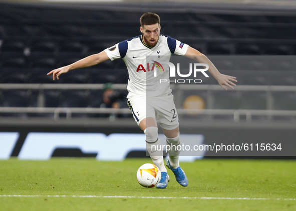 London, England -OCTOBER 22 Tottenham Hotspur's Matt Doherty in action :during Europe League Group J between Tottenham Hotspur and LASK at T...