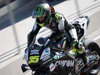 Cal Crutchlow (35) of England and LCR Honda Castrol during the free practice for the MotoGP of Teruel at Motorland Aragon Circuit on October...