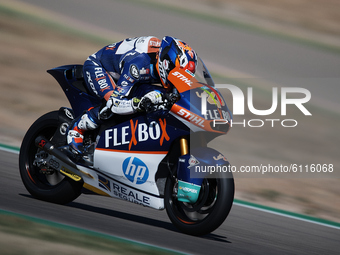 Hector Garzo (40) of Spain and Flexbox HP 40 during the free practice for the MotoGP of Teruel at Motorland Aragon Circuit on October 23, 20...