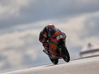 Raul Fernandez (25) of Spain and Red Bull KTM Ajo KTM during the free practice for the MotoGP of Teruel at Motorland Aragon Circuit on Octob...