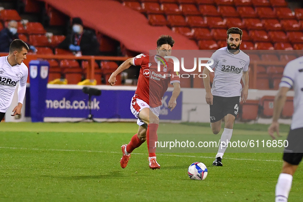 
Joe Lolley of Nottingham Forest during the Sky Bet Championship match between Nottingham Forest and Derby County at the City Ground, Nottin...