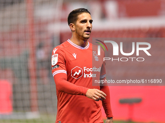 
Anthony Knockaert of Nottingham Forest during the Sky Bet Championship match between Nottingham Forest and Derby County at the City Ground,...