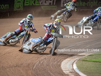 
Steve Worrall (Yellow) inside Dan Bewley (White) with Richie Worrall (Blue) and Troy Batchelor (Red) behind during the Peter Craven Memoria...