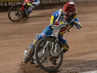 
Richard Lawson in action during the Peter Craven Memorial Trophy at the National Speedway Stadium, Manchester on Thursday 22nd October 2020...