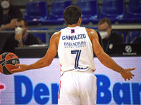 Facundo Campazzo during the match between FC Barcelona and Real Madrid, corresponding to the week 5 of the Euroleague, played at the Palau B...