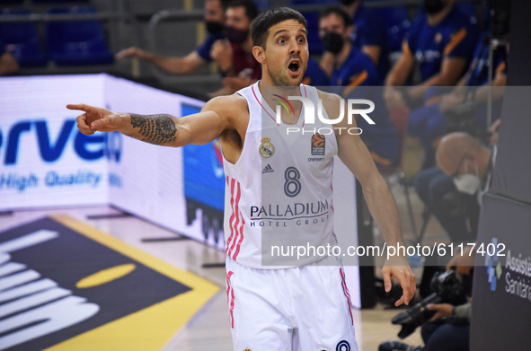 Nicolas Laprovittola during the match between FC Barcelona and Real Madrid, corresponding to the week 5 of the Euroleague, played at the Pal...