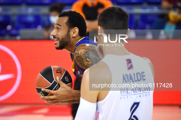 Adam Hanga during the match between FC Barcelona and Real Madrid, corresponding to the week 5 of the Euroleague, played at the Palau Blaugra...
