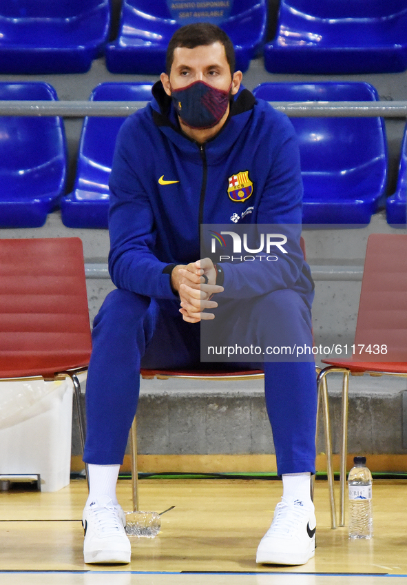 Nikola Mirotic during the match between FC Barcelona and Real Madrid, corresponding to the week 5 of the Euroleague, played at the Palau Bla...