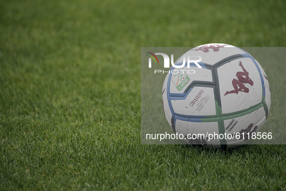 The Robe di Kappa official Serie B match ball is seen during the Serie B match between AC Monza and Chievo Verona at Stadio Brianteo on Octo...