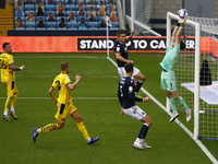  Great save from Jack Walton of Barnsley during Sky Bet Championship between Millwall and of Barnsley at The Den Stadium, London on 24th Oct...