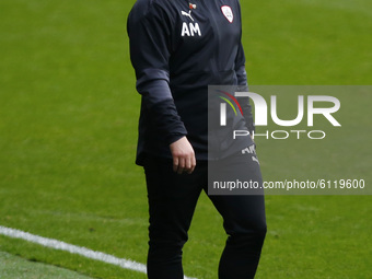  Adam Murray (caretaker) manager of Barnsleyduring Sky Bet Championship between Millwall and of Barnsley at The Den Stadium, London on 24th...