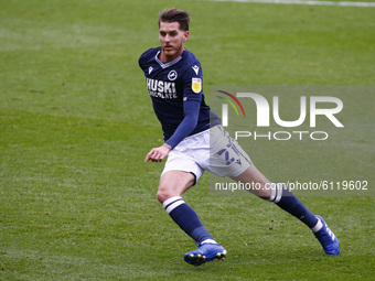  Connor Mahoney of Millwall during Sky Bet Championship between Millwall and of Barnsley at The Den Stadium, London on 24th October, 2020 (