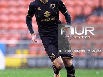 Milton Keynes Dons' Richard Keogh in action during the Sky Bet League 1 match between Blackpool and MK Dons at Bloomfield Road, Blackpool on...