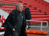   Portsmouth Manager Kenny Jackett during the Sky Bet League 1 match between Sunderland and Portsmouth at the Stadium Of Light, Sunderland o...