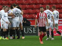    Portsmouth celebrate a penalty scored making it 3-1 during the Sky Bet League 1 match between Sunderland and Portsmouth at the Stadium Of...