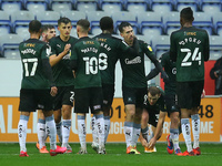 Plymouths Ryan Hardie celebrates making it 1-0 during the Sky Bet League 1 match between Wigan Athletic and Plymouth Argyle at the DW Stadiu...