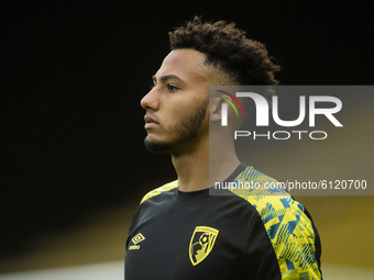 Lloyd Kelly of Bournemouth  during the Sky Bet Championship match between Watford and Bournemouth at Vicarage Road, Watford on Saturday 24th...