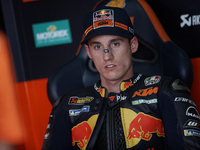 Pol Espargaro (44) of Spain and Red Bull KTM Factory Racing KTM during the qualifying for the MotoGP of Teruel at Motorland Aragon Circuit o...