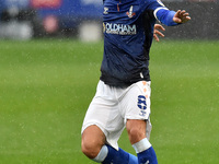 Oldham Athletic's Callum Whelan in action during the Sky Bet League 2 match between Oldham Athletic and Port Vale at Boundary Park, Oldham o...
