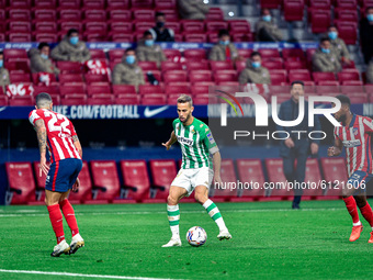 Sergio Canales during La Liga match between Atletico de Madrid and Real Betis at Wanda Metropolitano on October 18, 2020 in Madrid, Spain ....