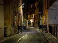 Daily life in Rieti, Italy, on 26 October 2020. It is 6.00 pm, the bars, pubs and restaurants lower their shutters as per the dpcm issued by...