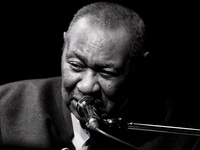 Freddy Cole, brother of Nat King Cole, with his quartet in Athens, on March 20, 2014. (