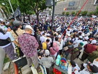 Thousands of Muslims in Jakarta, Indonesia, on November 2, 2020 held demonstration in front of French Embassy related to the statement from...