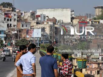 Commercial and Residential buildings are seen in Jammu City, Jammu and Kashmir, India on 01 November 2020 (