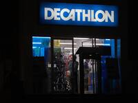 Customers are seen inside a Decathlon showroom in Delhi, India on 02 November 2020 (
