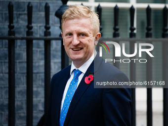 Secretary of State for Digital, Culture, Media and Sport Oliver Dowden, Conservative Party MP for Hertsmere, arrives on Downing Street in Lo...