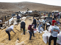 More than 70 Palestinians from Humsa al-Bqai’a in the occupied West Bank were made homeless on 3 November, 2020, when the Israeli military d...