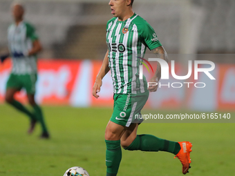  Pedro Amaral of Rio Ave FC in action during the Liga NOS match between Belenenses SAD and Rio Ave FC at Estadio Nacional on November 6, 202...