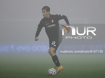 Pietro Beruatto during the Serie BKT match between Cremonese and Vicenza at Stadio Giovanni Zini on November 7, 2020 in Cremona, Italy. (