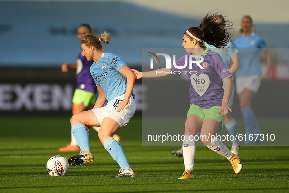  Manchester Citys Ellen White  during the Barclays FA Women's Super League match between Manchester City and Bristol City at the Academy Sta...