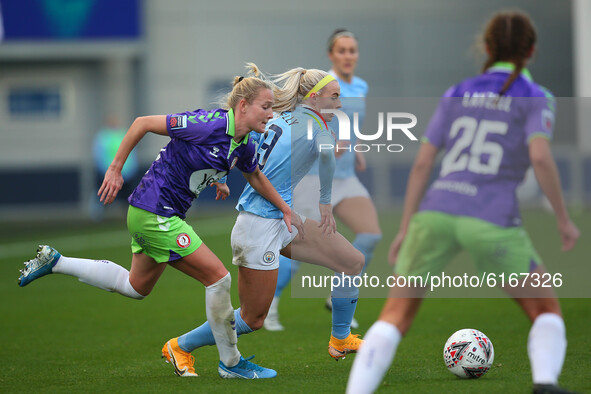 Citys Chloe Kelly   during the Barclays FA Women's Super League match between Manchester City and Bristol City at the Academy Stadium, Manc...