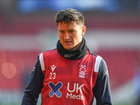
Joe Lolley of Nottingham Forest warms up ahead of kick-off during the Sky Bet Championship match between Nottingham Forest and Wycombe Wand...