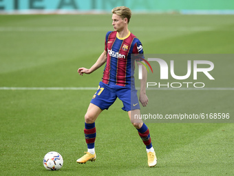 Frenkie de Jong during the match between FC Barcelona and Real Betis Balompie, corresponding to the week 9 of the Liga Santander, played at...