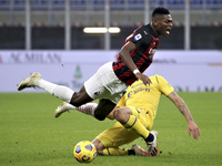 Rafael Leao of AC Milan in action during the Serie A match between AC Milan and Hellas Verona FC at Stadio Giuseppe Meazza on November 8, 20...