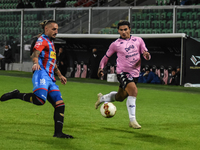Nicola Rauti and Denis Torucci during the Serie C match between Palermo FC and Catania, at the stadium Renzo Barbera of Palermo. Italy, Sici...