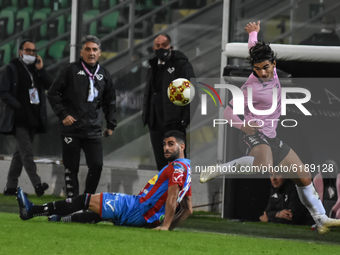 Nicola Rauti during the Serie C match between Palermo FC and Catania, at the stadium Renzo Barbera of Palermo. Italy, Sicily, Palermo, 09 No...