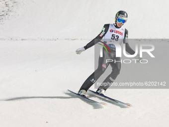 Timi Zajc (SLO) during the FIS ski jumping World Cup, Wisla, Poland, on November 20, 2020. (