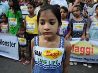 Indian Children's silent protest for 