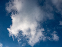 Clouds in the sky over Aachen on November 20, 2020(